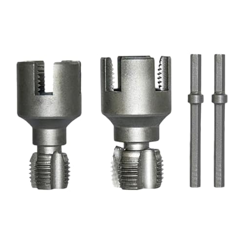 KESOTO Roscador de Tubos Resistente, Versátil, Portátil, de Alta Resistencia, Práctico para Reparaciones de Plomería, 4 Y 6 Puntos
