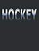 HOCKEY: 22 Players Facing Off With Opposite Goals, GO! 8.5x11 College Ruled Notebook Journal