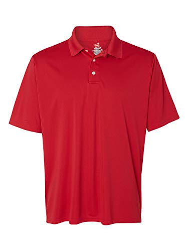 Hanes Sport Men's Cool DRI Men's Performance Polo,Deep Red,XXX-Large