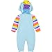 My Little Pony Rainbow Dash Toddler Girls Fleece Zip-Up Hooded Costume Coverall Blue 4T