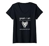 Photo Gallery donna grande logo artistico - grande arte da un artista grato maglietta con collo a v Photo Gallery donna grande logo artistico - grande arte da un artista grato maglietta con collo a v