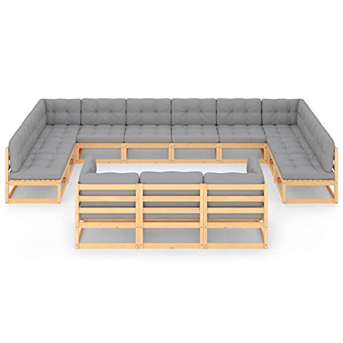 MOONAIRY 13-TLG. Garten-Lounge-Set mit Kissen, Lounge Gartenmöbel Set, Terassenmöbel Wetterfest, Gartenlounge, Balkon… – Bild 3
