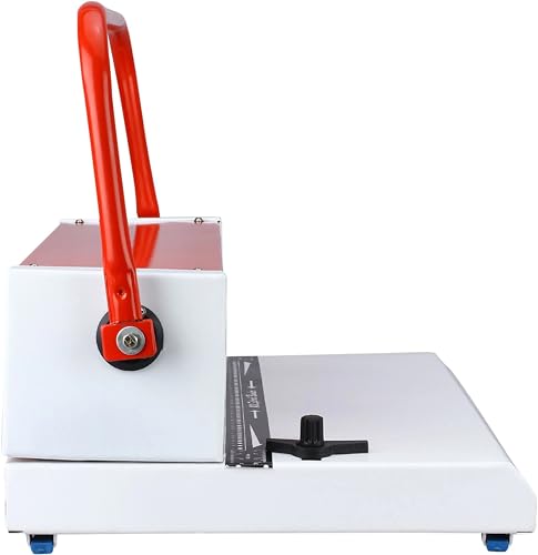 Image of A3 Size Spiral Binding Machine | Punching Machine | Spiral Note Book Binding | Coil Binder Machine 18-20 Sheets (of 70 GSM) Punch a Single Slot & 45 Round Holes Heavy Duty Machine A3-RED