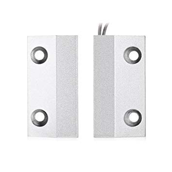 GlobalNiche MC-56 Metal Wired Magnetic Windows Door Sensor One Piece
