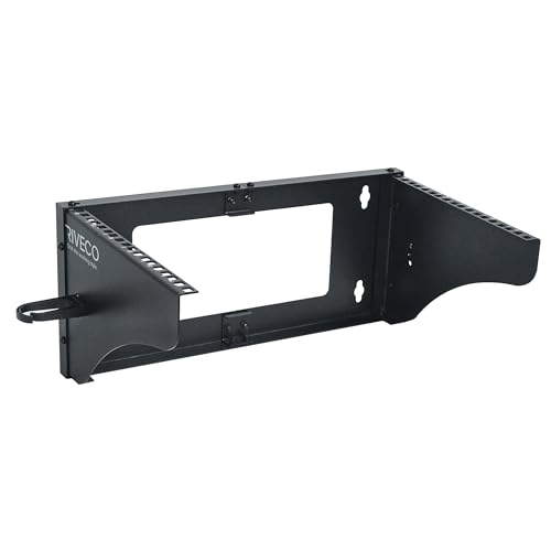 RIVECO 6U Wall Mount Rack for Network Reinforced Heavy Load 66LBS Small Server Racks Vertical & Horizontal Mounting for 19 inches IT & Studio Equipment.