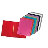 Original Falken 10er Pack Premium Schnellhefter Rainbow. Made in Germany. Aus extra starkem Colorspan-Karton für DIN A4 kaufmännische Heftung farbig sortiert Hefter ideal für Büro und Schule
