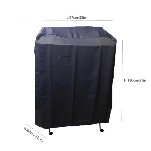 Image of J&C Black 420D Heavy Duty Bird Cage Cover Blackout Sun Light for Night Waterproof Black Material Birdcage Covers for Bird Sugar Glider Cat Rabbit Cage Medium (Upgraded) (XL-38x23.5x51in-Black)