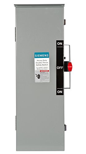Siemens DTF321R 30-Amp 3 Pole 240-volt 3 Wire Fused Double Throw Safety Switches