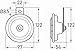 HELLA 3BA 002 768-382 Horn - B36-24V - 116dB(A) - Frequenzbereich: 335Hz - Tiefton - Gehäusefarbe: grau - Flachsteckanschluss