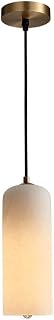 Nordic Imitation Marble Lampshade Pendant Lighting 39.4 Inches Ceiling Light Modern Simple Hanging Lamp Drop Lamp Suspend Light for Kitchen Island Light Fixtures Sunroom Spotlight