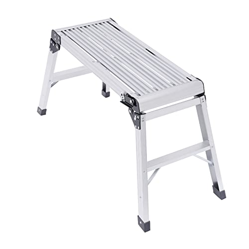 Plataforma De Trabajo De Aluminio, Plataforma De Trabajo Plegable, Capacidad De Carga De 150 Kg, Plataforma De Seguridad Para El Hogar, Oficina, Taller Y Garaje