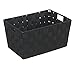 WENKO Badkorb Mod. Adria, kleiner Aufbewahrungskorb ideal für Haushalt, Küche und Bad, hochwertiges Kunststoffgeflecht mit Metallstangen für extra Stabilität, 30 x 15 x 20 cm, Schwarz Baby,Schwarz günstig Kaufen-WENKO Badkorb Mod. Adria, kleiner Aufbewahrungskorb ideal für Haushalt, Küche und Bad, hochwertiges Kunststoffgeflecht mit Metallstangen für extra Stabilität, 30 x 15 x 20 cm, Schwarz