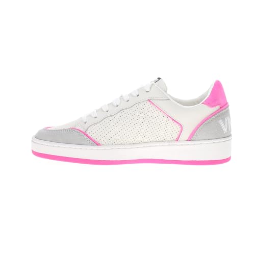 VINTAGE HAVANA Womens Delma 2 Perforated Lace Up Sneakers Shoes Casual - Pink, White3