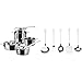 Alessi Pots&Pans AJM100S7 Batteria Set di Pentole di Design, Acciaio, Inox, Fondo Magnetico, 7 Unità & AJM19S5 L Set di Mestoli da Cucina di Design in Acciaio Inossidabile 18/10, 5 Pezzi