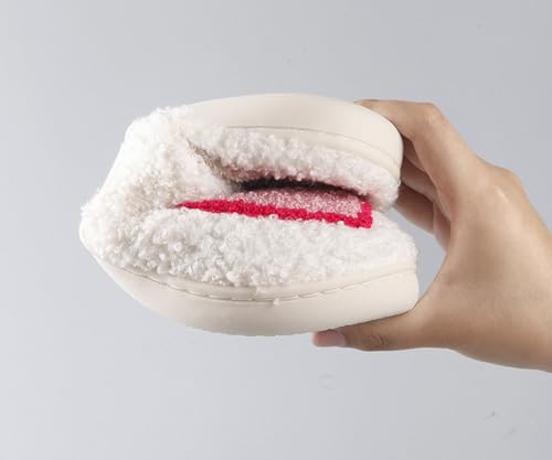 Image of Comfy House Slippers For Women Men, Ladies Fuzzy Bedroom Slippers,indoor Outdoor Memory Foam Shoes