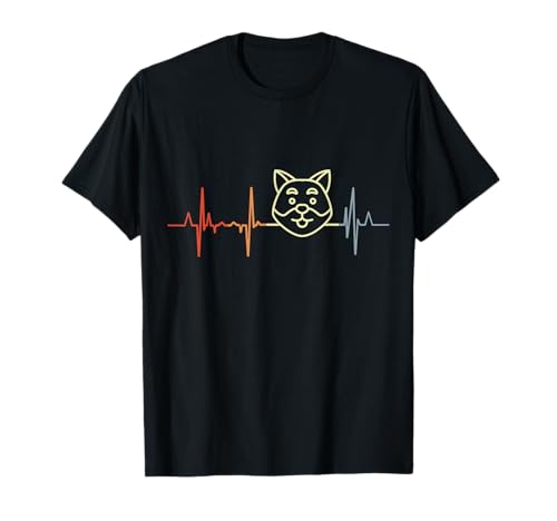 Mi corazón late por mi Shiba Inu Camiseta