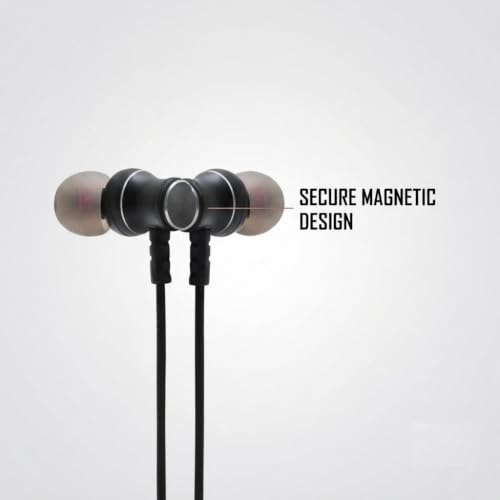 Image of 60Hrs Playtime, HD Mic, Premium Sound, Bluetooth V5.3 w /Dual-Device Pairing Wireless Neckband | Voice Assistant, Type-C Fast Charging Heavy Bass Magnetic Buds (Black-Golden)