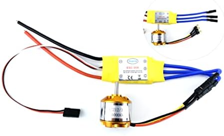 YoungRC A2212 1000KV Brushless Motor+ 30A ESC Electric Speed Controller with Gold Bullet Banana Plugs for RC Multicopter Quadcopter