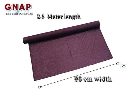 Image of Cotton Lining Cloth 2.5 Meter | for Kurta | Womens Dresses| Lining Materials | Stiching Material (Brown)