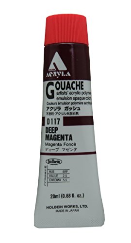ホルベイン アクリリックガッシュ ディープマゼンタ D117 20ml 007117
