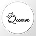 HUURAA! Aimant de réfrigérateur Queen - 59 mm - Avec motif de couronne - Cadeau de mariage - Pour vos amis et votre famille