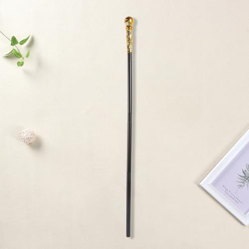 Image of GORGECRAFT Antique Cane Vintage Walking Stick Halloween Party Decorative Cosplay Costume Cane Handle Knob Costume Accessories