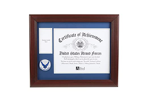 Allied Products Aim High Air Force Medallion 8-Inch by 10-Inch Certificate and Medal Frame