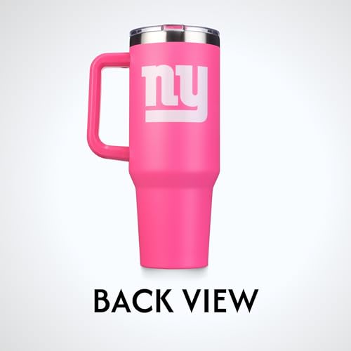 Image of The Memory Company Officially Licensed NFL - New York Giants 40oz Pink Game Day Tumbler with Team Logo