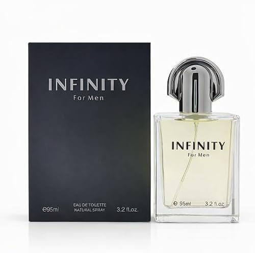 EGREEN MART Infinity Cologne for Men – Eau de Toilette Spray 3.2 oz (95 ml) Fresh Citrus Woody Men's Fragrance with Aromatic Herbs & Musk – Long Lasting Everyday Men's Cologne