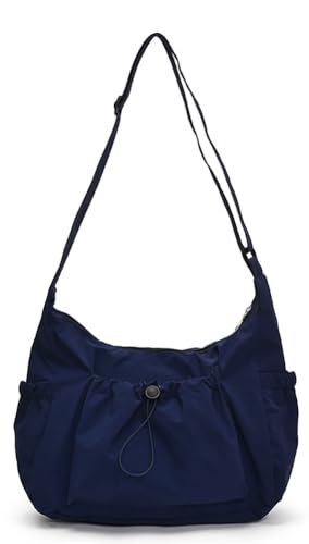 Nylon Crossbody Bags for Women Roomy Multiple Pockets Shoulder Handbag Crossbody Satchel Tote Top Handle Purse Travel College