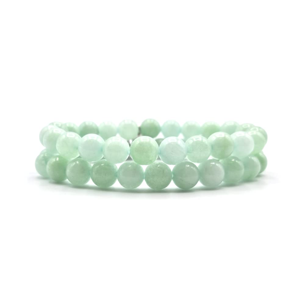 burma jade pulsera, cuentas de piedras preciosas, joyas para hombres y mujeres, chakra - vitalidad - felicidad - amor