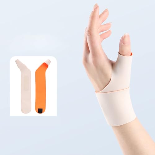 FUYUERO 手首 サポーター 薄手【軽加圧】 腱鞘固定 ,保護親指, 調整可能, 親指付け根サポーター 筋トレ 保護 怪我防止 超薄型 軽量 吸汗速乾 スポーツ 家事 育児 パソコン/スマホ操作 男女兼用 肌の色 左手用
