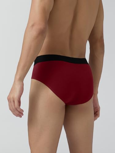 Image of XYXX Men's Aero 100% Super Combed Cotton Regular Fit Solid Anti Bacterial Briefs with No Marks Waistband (Pack of 3)