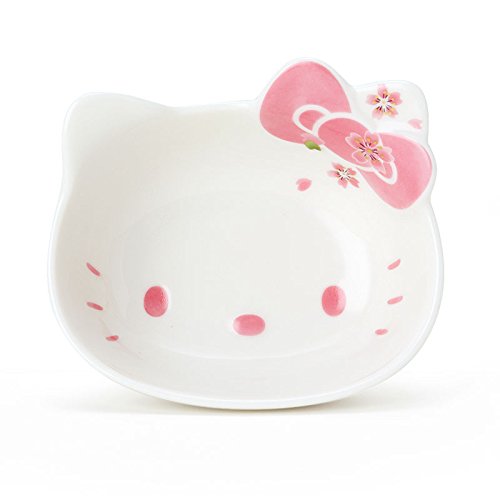 Hello Kitty Ceramic Face Bowl,Cerezo Pink, Made in Japan (S)