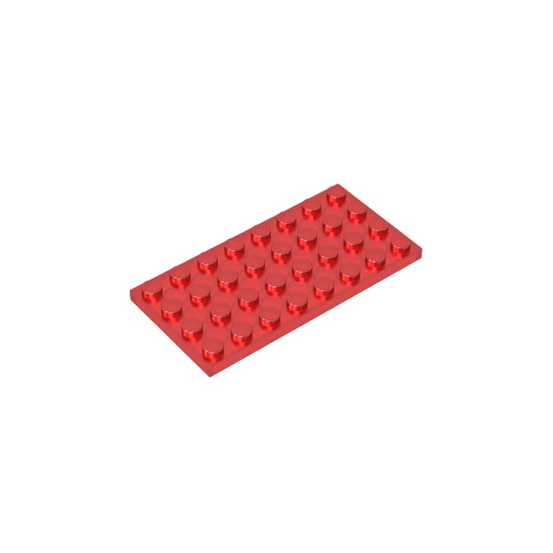 GDS-521 Compatible with LEGO 3035 Foundation Plate 4x8, Trans Red, 10 PCS — image 1