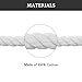 Endoto Thick Rope Shoe Laces for Air Force 1, Chunky Twisted Round Cotton Shoelaces with DIY Custom Accessories for AF Sneaker Shoes(Color:White,Size:8.5MM)