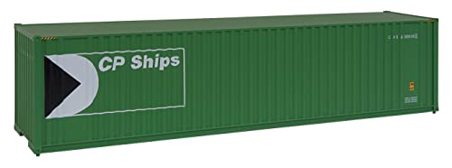 Walthers SceneMaster 40' Hi-Cube Corrugated Container w/Flat Roof-CP Ships (Green, White, Black; Multimark Logo) 949-8206 HO Scale Model Railroad - Freight Model