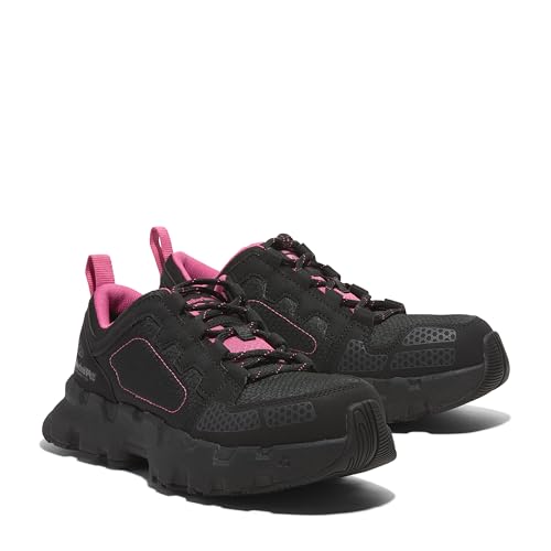 Timberland PRO Timberland PRO Women's Powertrain EV Composite Safety Toe Industrial Athletic Work Shoe, Black/Pink, 9W