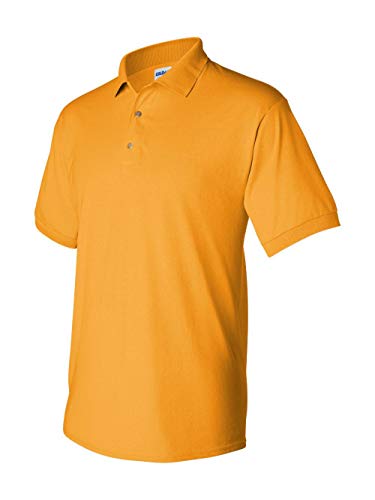 Gildan Adult 6 Oz. 50/50 Jersey Polo L Gold #TOP1