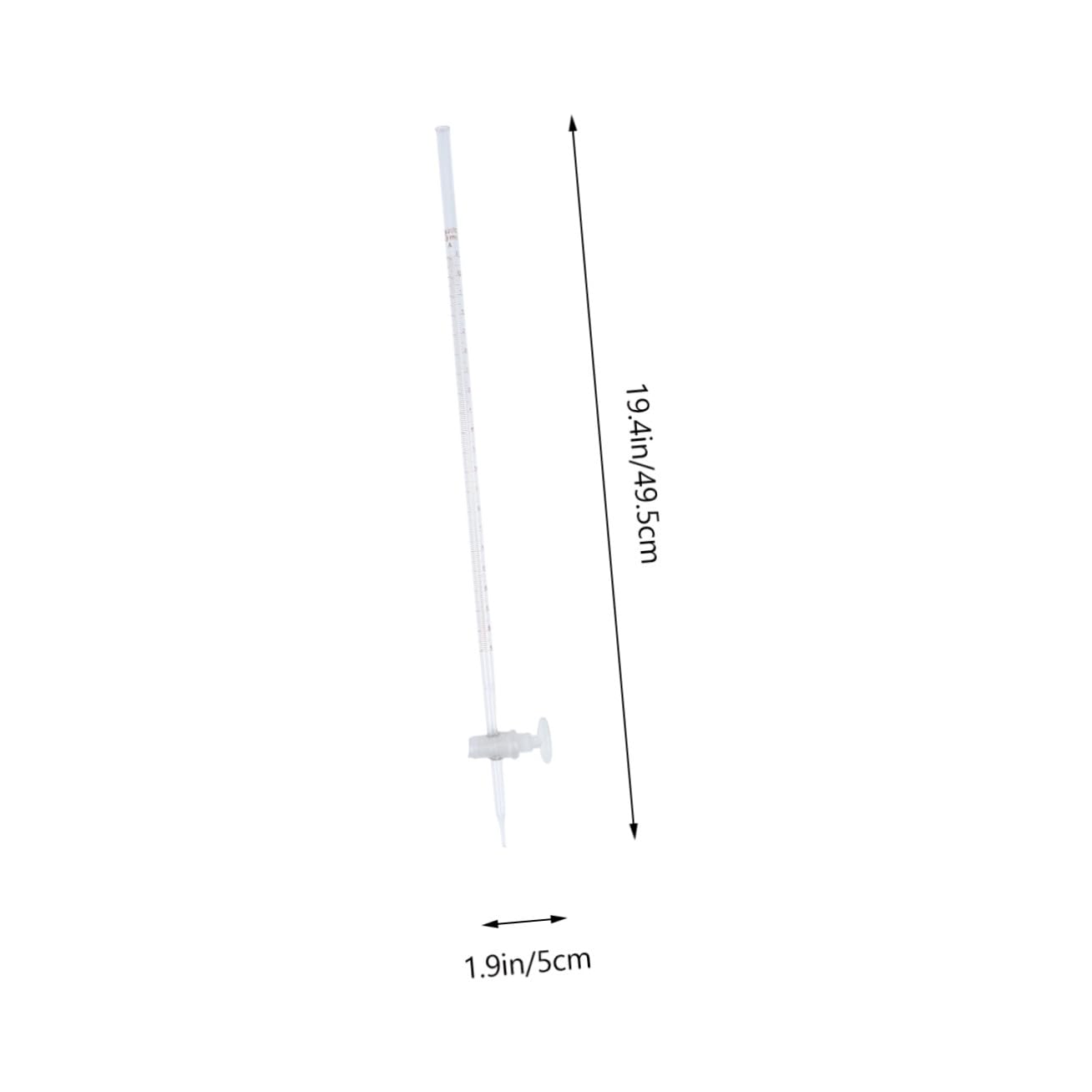 Hemobllo Burette à Acide, Instrument en Verre de Laboratoire Chimique pour Le Cycle du Secondaire