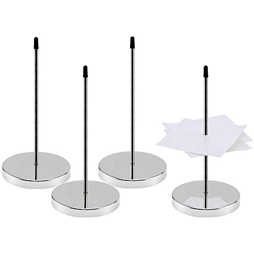 ZDNT Pincho para Notas de Acero Inoxidable,4 Pcs Sostenedor para Notas,Tenedor Sostenedor Soporte Para Recibos De Papel Pincho para Tickets para Factura Recibo Nota Papel Cover