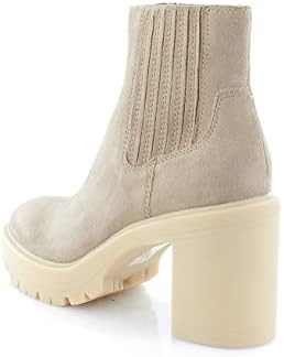 Dolce Vita Women's Caster Fashion Boot, Mushroom Suede H2O, 6 | Image 4