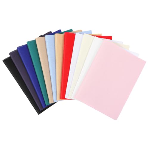 12 Pcs Aida Cloth 12 Color 14 Count Cross Stitch Fabric DIY Cross Stitch for Embroidery DIY Handmade Art Craft, 11.8 x 17.7 inch