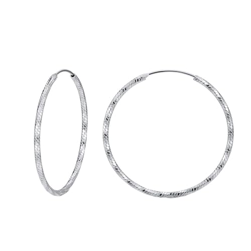 Aretes mujer círculo 40mm plata ley 925 el regalo ideal para aniversarios 1