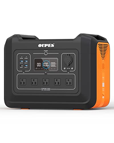OUPES 2400W Portable Power Station, 2232Wh Solar Powered Generator w/ 5 AC Outlets (5000W Peak), Emergency LiFePO4 Battery Generator for Home Backup Outdoor Camping RV OUPES 2400W Portable Power Station, 2232Wh Solar Powered Generator w/ 5 AC Outlets (5000W Peak), Emergency LiFePO4 Battery Generator for Home Backup Outdoor Camping RV
