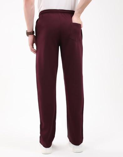 Image of Monte Carlo Men's Regular Fit Solid Track Pants | Drawstring Closure | Side Pocket Sports Lower | Comfortable & Stylish Lower for Men's