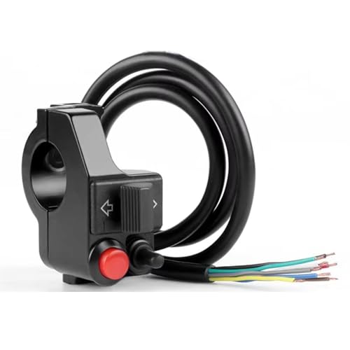 Interrupteur guidon moto multifonction commande phare clignotant klaxon étanche 12V VTT
