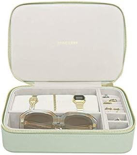 Stackers Sage Green Travel Jewellery & Accessories Box