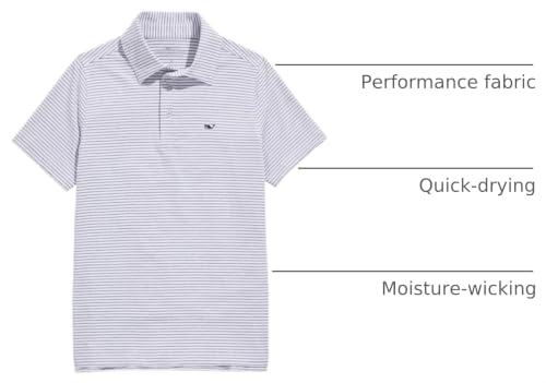 Image of Vineyard Vines Kids Bradley Stripe Sankaty Polo (Toddler /Little Kids /Big Kids)