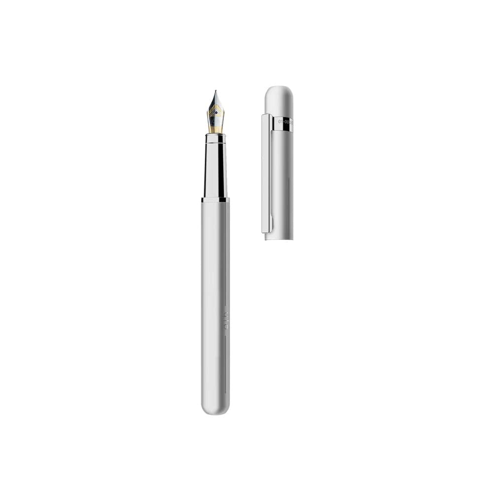 Otto Hutt Design 03 Füllfederhalter mit mattem Finish, inkl. Etui, 14 cm Länge, 11 mm Durchmesser, 54 g Gewicht, Federstärke: B, 068-11599